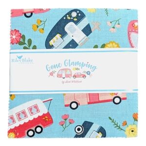 Charm Pack 5" Stacker 42pc Riley Blake "Gone Glamping" by Lori Whitlock New